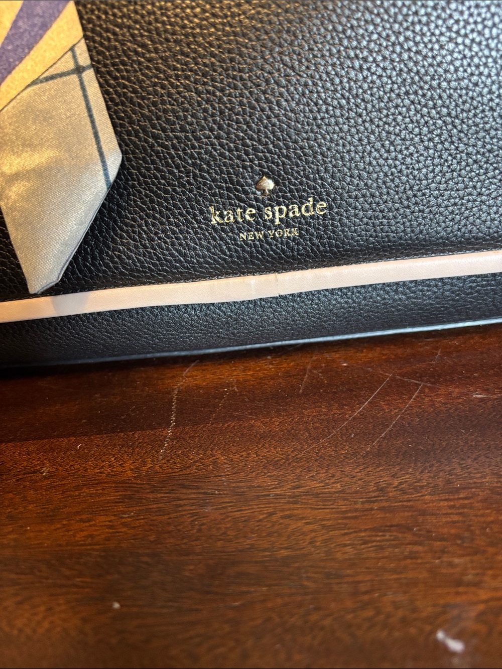 EUC Kate Spade Evangelie Tote Black and Cream - Picture 2 of 14